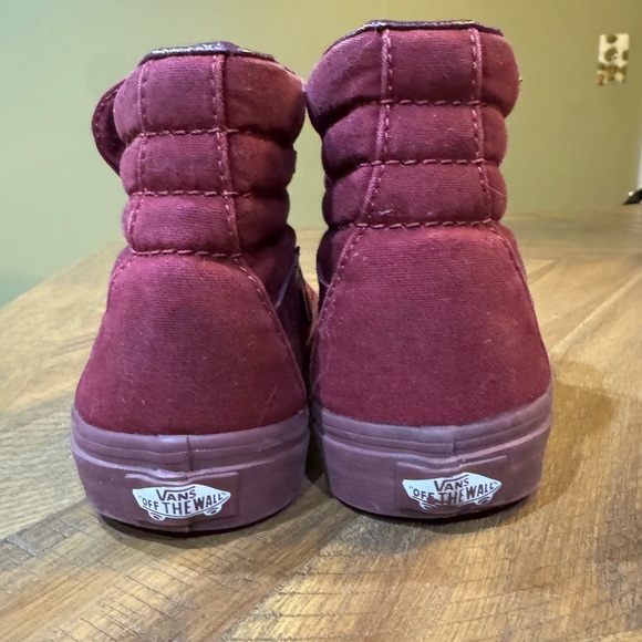 Vans Maroon High-Top Sneakers - Picture 3 of 11